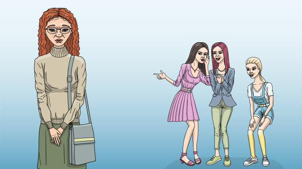 一个小女孩成为了同龄人欺凌的受害者。图片下载