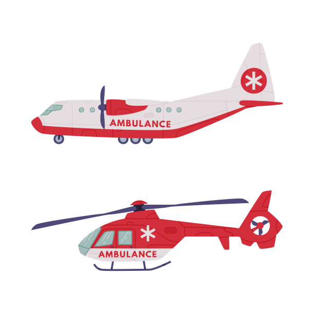飞机作为救护车、紧急救援服务车辆和医疗保健运输载体集图片下载