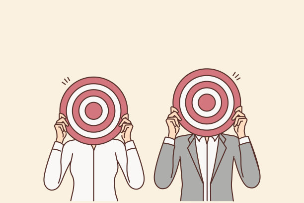 脸上有靶子的商人图片下载