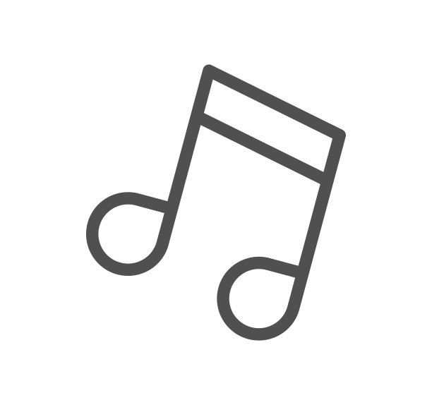 音乐图标。图片下载