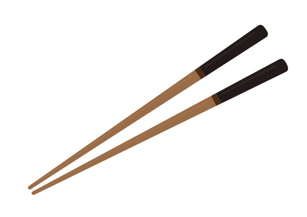 筷子向量。筷子白色背景。墙纸。为文本腾出空间。副本的空间。图片下载