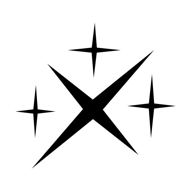 发光图标。干净的明星。闪闪发光的明星。元素装饰图片下载