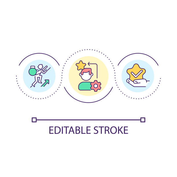 训练循环概念图标图片下载