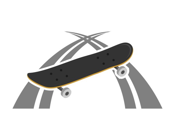 路里面有滑板的形状图片下载