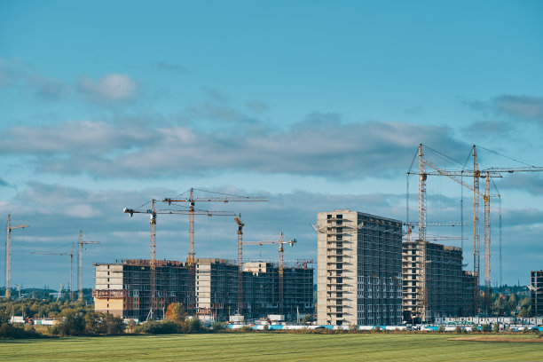 城市新区建设。图片下载