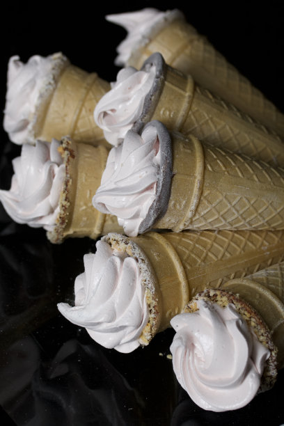 自制棉花糖夹心华夫饼。自制的西风。图片下载