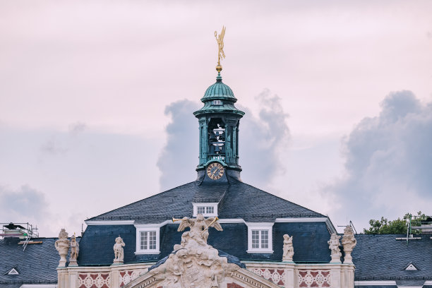 Munster Schloss，现在的大学。德国的建筑与教育理念图片下载