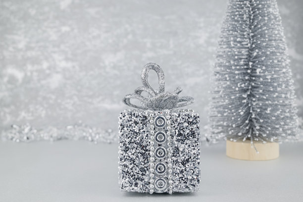 背景圣诞装饰品，特写圣诞玩具图片下载