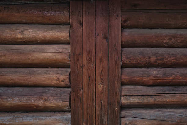 棕色原木或木板墙表面背景图像图片下载