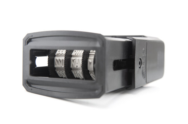 白色背景上的塑料日期图章图片下载