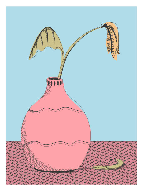 用枯萎的花朵画线图片下载