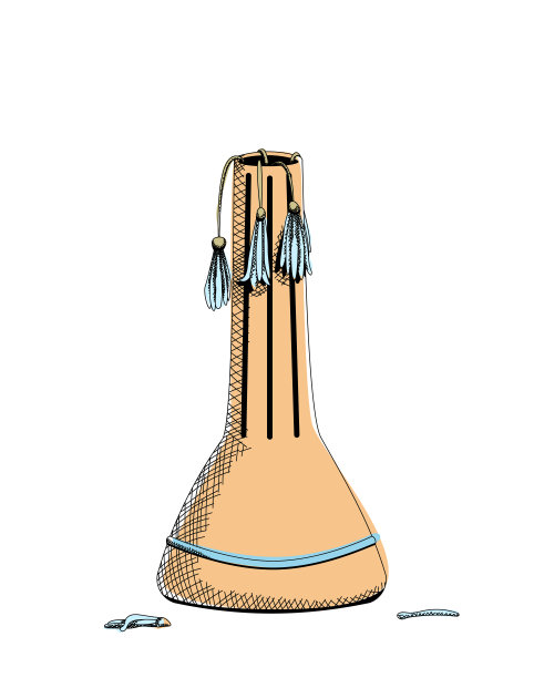 线条艺术凋谢的花朵图片下载