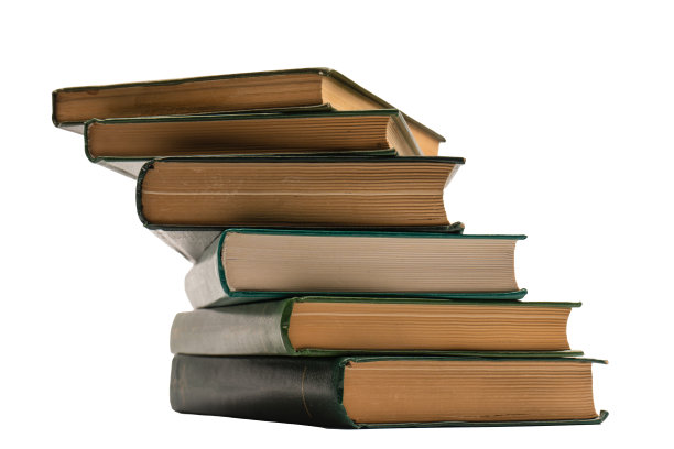 旧书孤立地印在白色背景上。图片下载