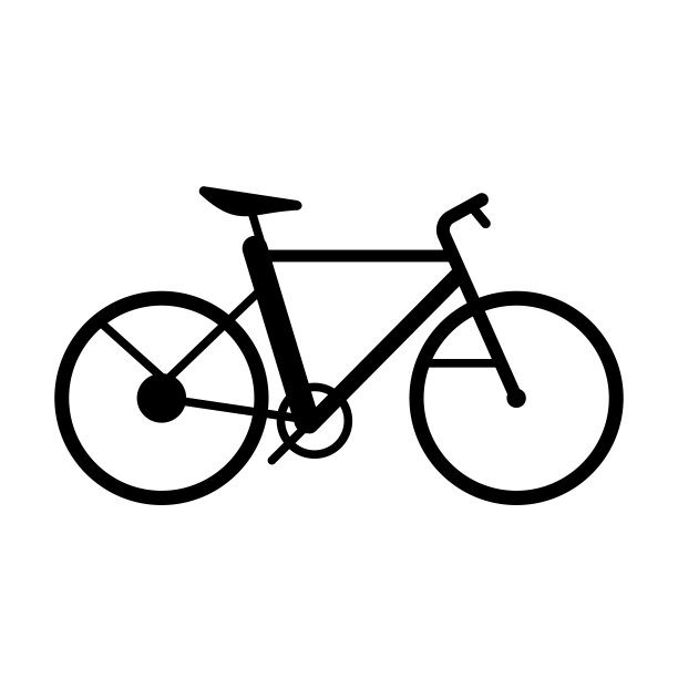 自行车矢量图标图片下载