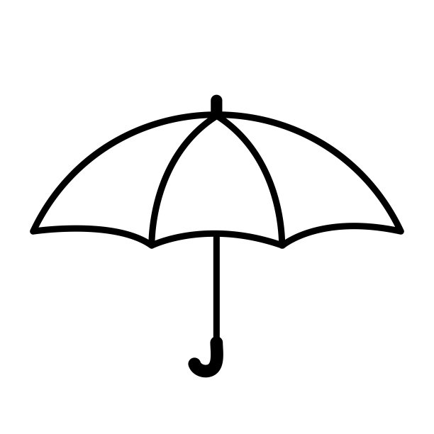 雨伞矢量图标设计图片下载