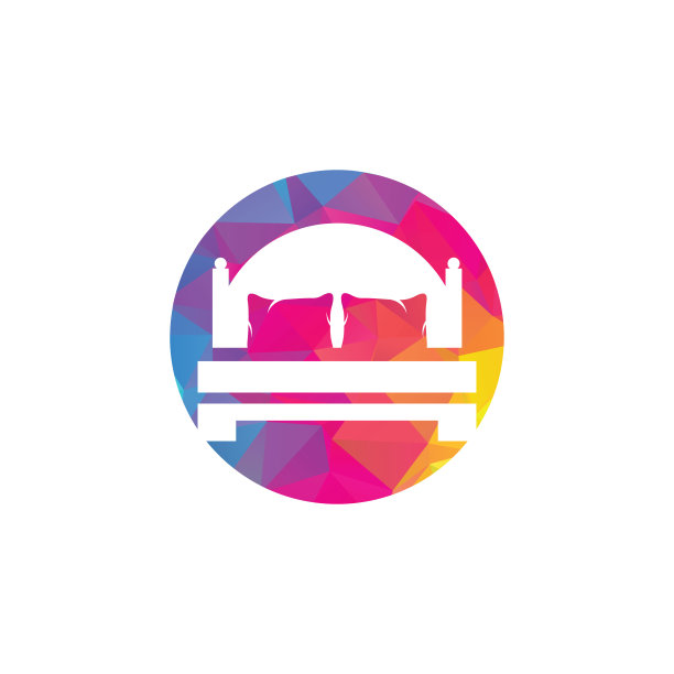 床矢量标志设计。图片下载