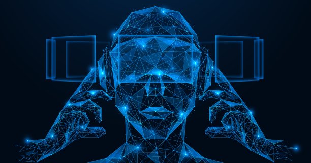 戴上虚拟现实眼镜。图片下载