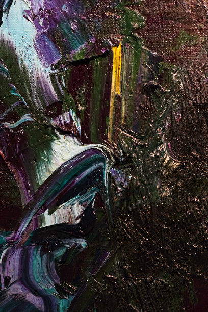 抽象彩色油画布面。图片下载