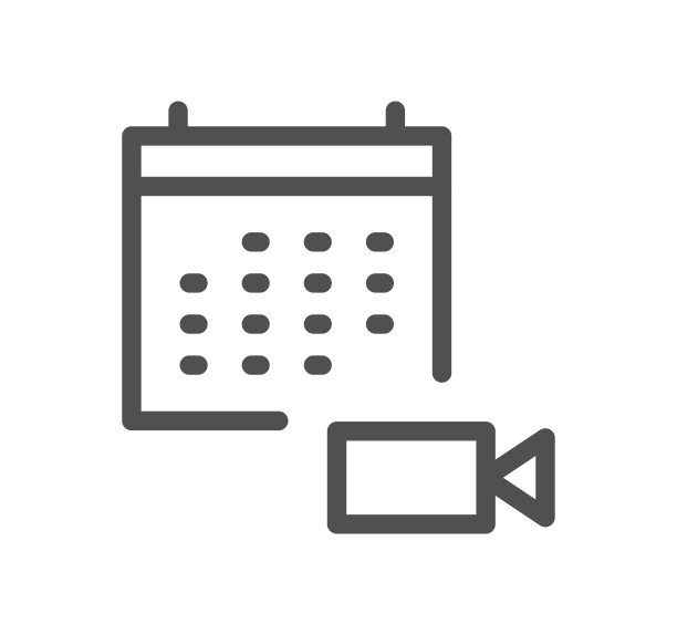 视频会议和在线会议图标。图片下载