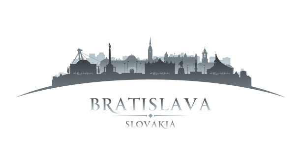 布拉迪斯拉发斯洛伐克城市轮廓图片下载