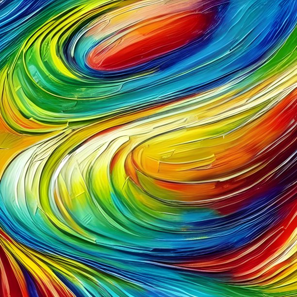 抽象、色彩丰富、色彩随意的表现主义绘画风格图片下载