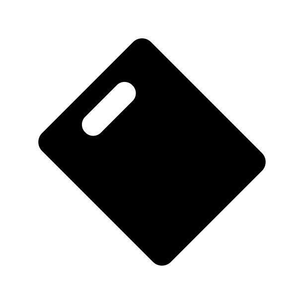 砧板图标矢量设计模板在白色背景图片下载