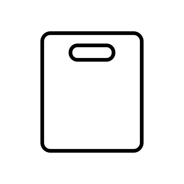 砧板图标矢量设计模板在白色背景图片下载