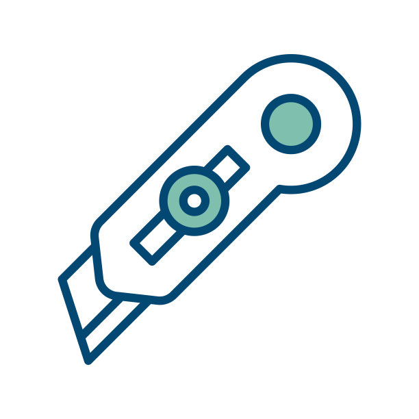 刀刀图标矢量设计模板在白色背景图片下载