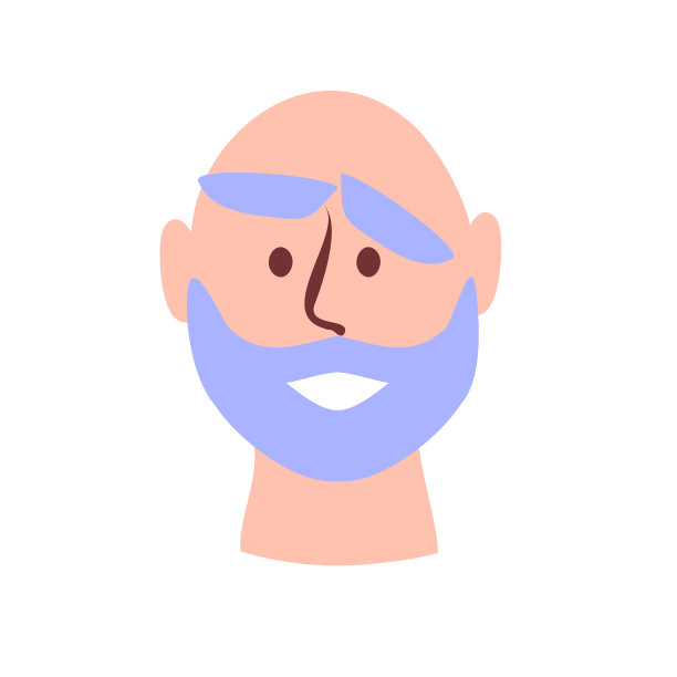 一位老人的肖像。一个留着胡子的老人的画像。神通，爷爷快乐。一个上了年纪的商人。图片下载