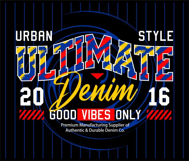 终极牛仔风格平面设计，标语t恤图片下载