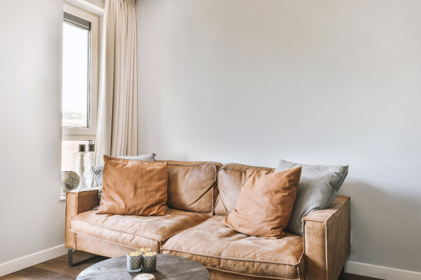 分体式舒适沙发，在舒适的客厅图片下载