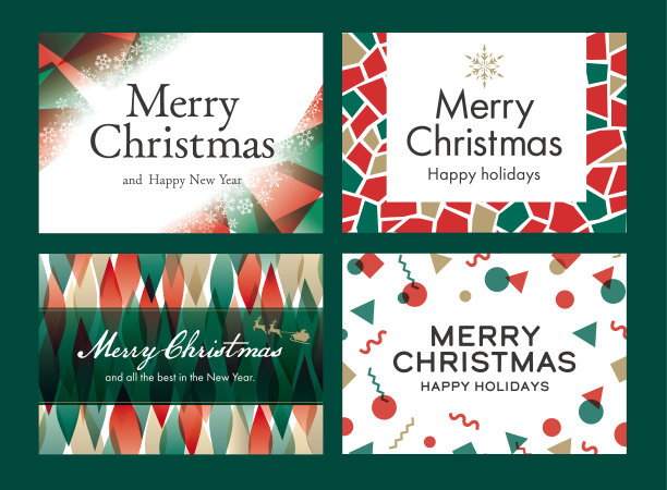 圣诞贺卡设计模板2图片下载