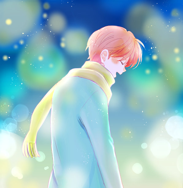 一个快乐的冬天人的插图图片下载