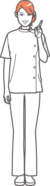 一个穿着凯西的女人指着她解释，全身雕像。图片下载