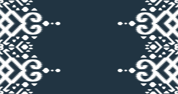 伊卡特无缝图案设计艺术装饰。部落垂直中的民族抽象几何图案。矢量插图EP.9图片下载