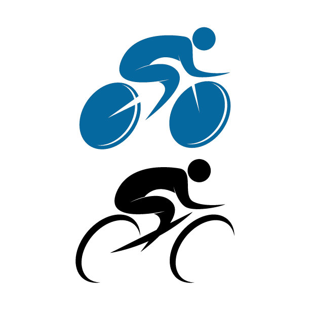 自行车。自行车图标标志设计图片下载