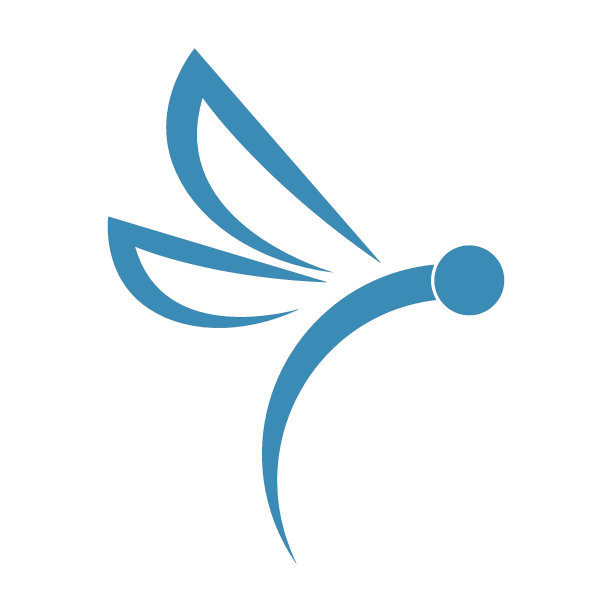 蜻蜓标志图标设计概念模板图片下载