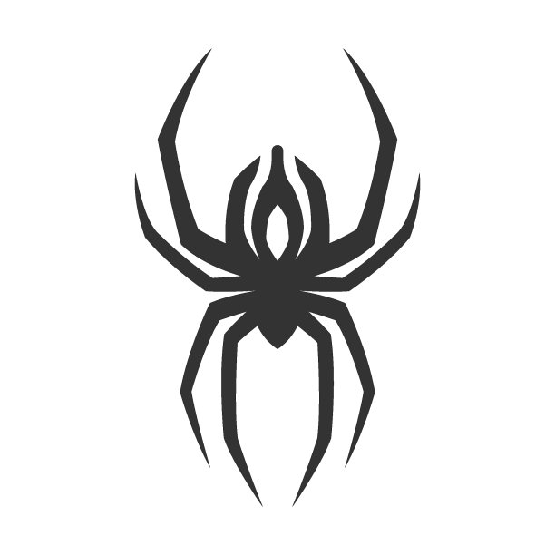 蜘蛛插画标志设计矢量图片下载