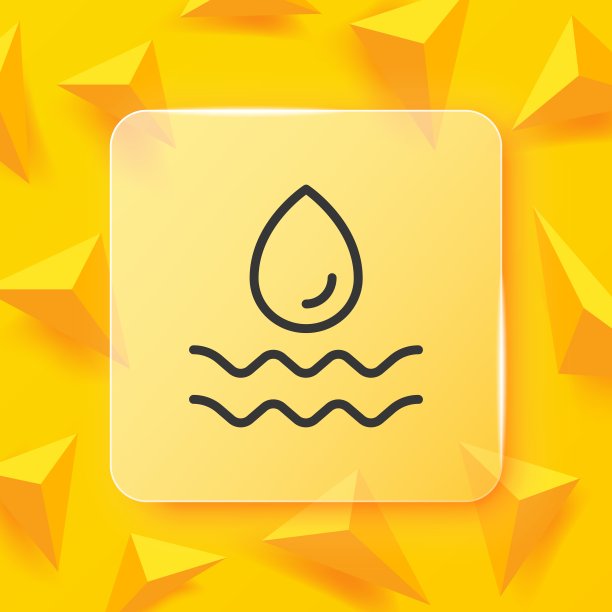 水滴与波浪线图标。液体，监测，饮用，大海，蜱，波，饮用水。节约用水。饮料的概念。Glassmorphism风格。矢量线图标的业务图片下载