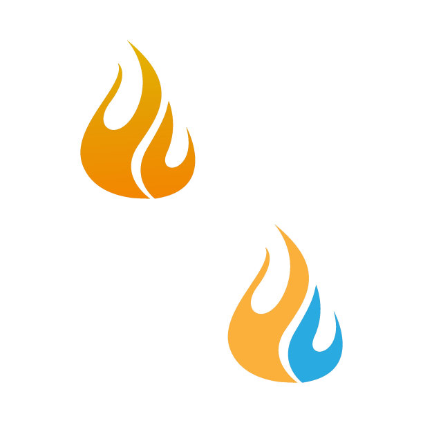 火焰，火焰图标标志设计图片下载