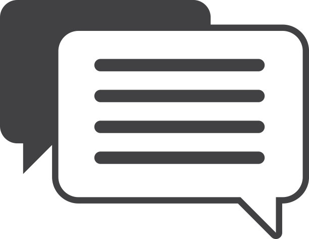 以最小风格的消息框和聊天插图图片下载