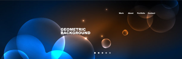 霓虹发光的气泡环绕着神奇的能量空间图片下载