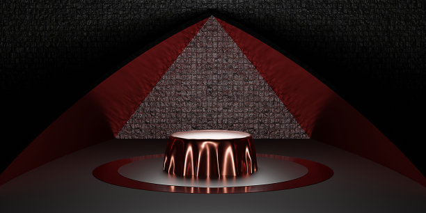 讲台时尚封面产品展台产品展示背景背景3D插图图片下载