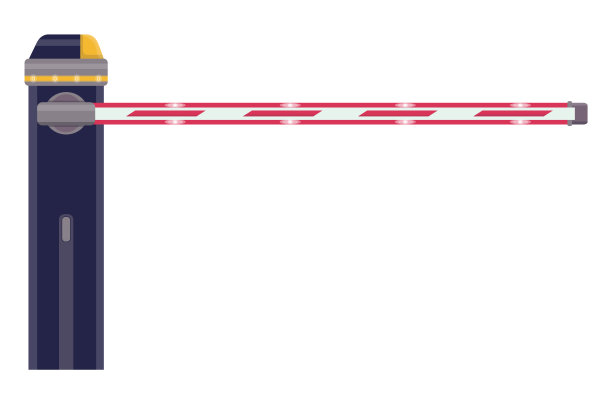 红白线屏障，道路停车线，胶带地铁火车站，机场背景警告胶带杆子围栏禁止进入图片下载