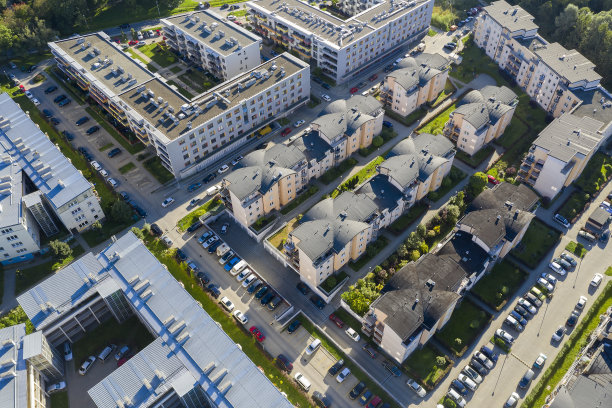 由上而下的住宅区图片下载