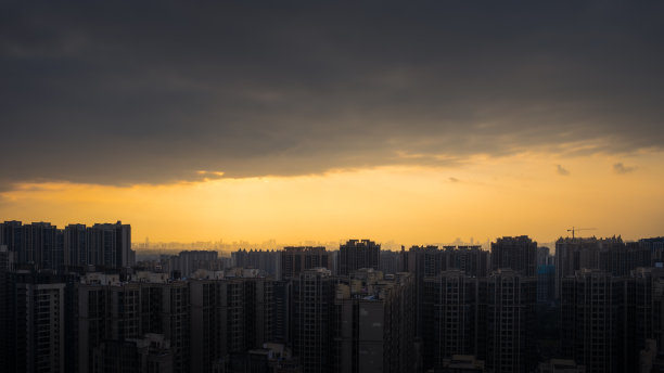 黄昏现代城市图片下载