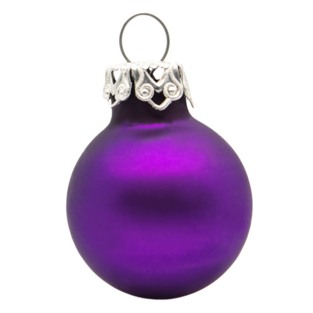 单颗紫色圣诞树球图片下载