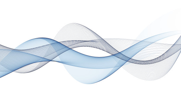 蓝色抽象线条嗖嗖的波浪平滑的波浪边界背景波浪蓝色流动图片下载