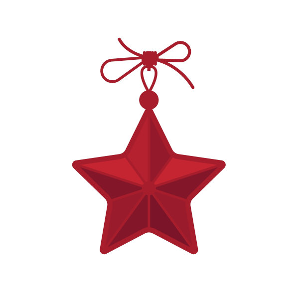 新年的概念。圣诞星向量。图片下载