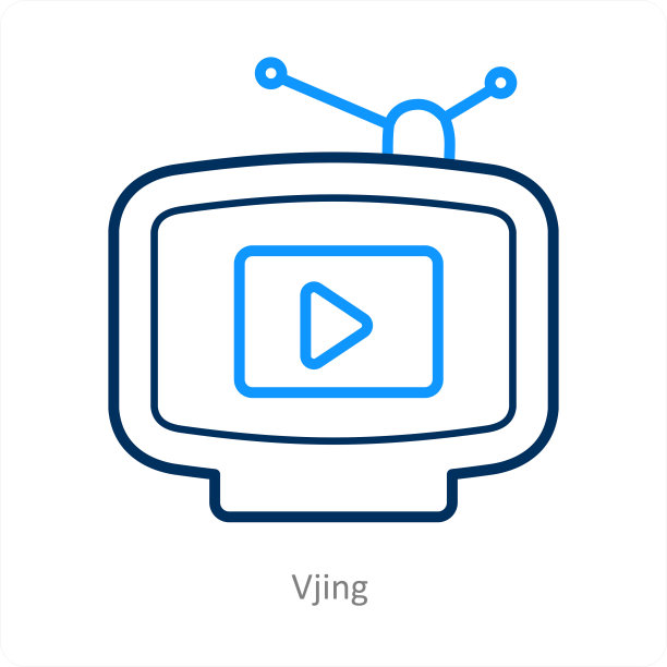 Vjing和科技图标概念图片下载